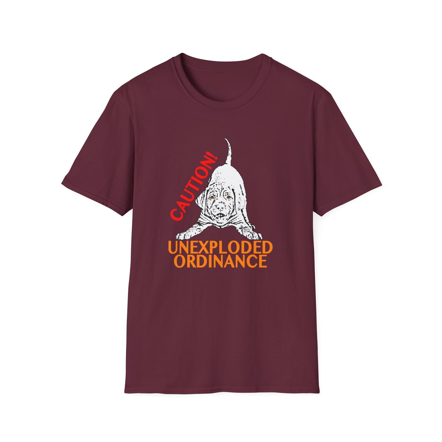 Vizsla Puppy 'Caution! Unexploded Ordinance' T-Shirt
