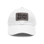 Vizsla Style Leather Patch Dad Hat, Custom Dog Hat, Pet Lover Gift, Outdoor Cap, Adjustable Baseball Hat, Unique Father's Day Gift, Mom Hat