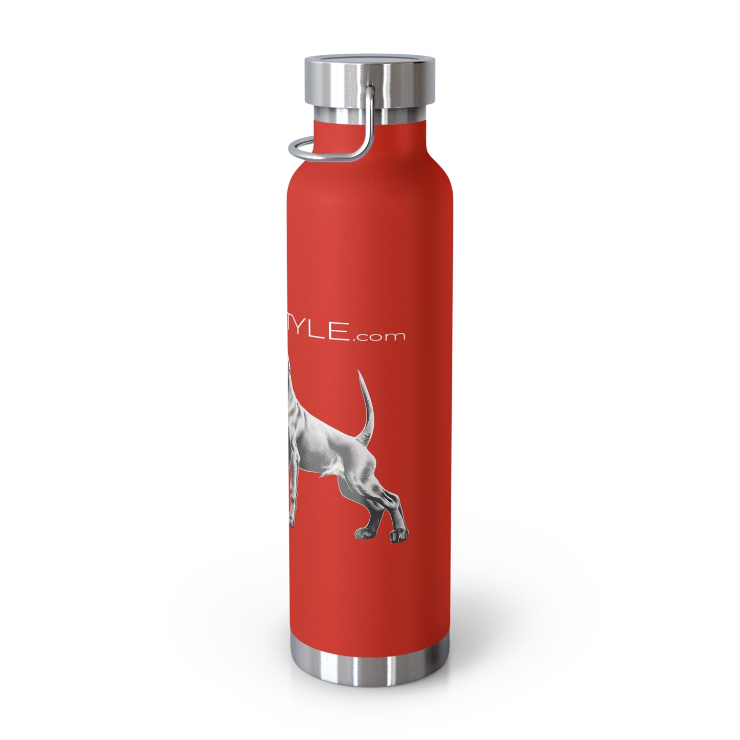 Vizsla Style Puppy w/ Logo - Stylish Copper Insulated Water Bottle