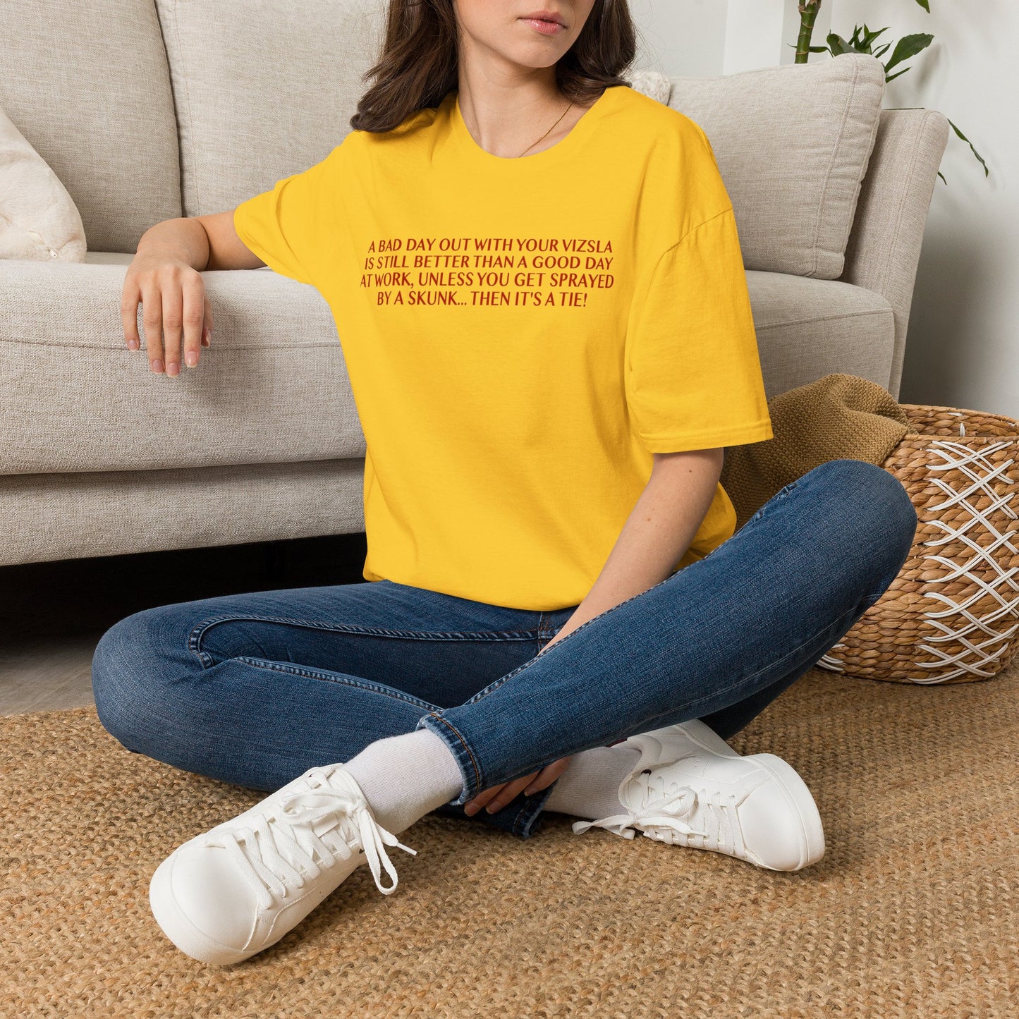 Funny Vizsla T-Shirt - A Bad Day Out Design
