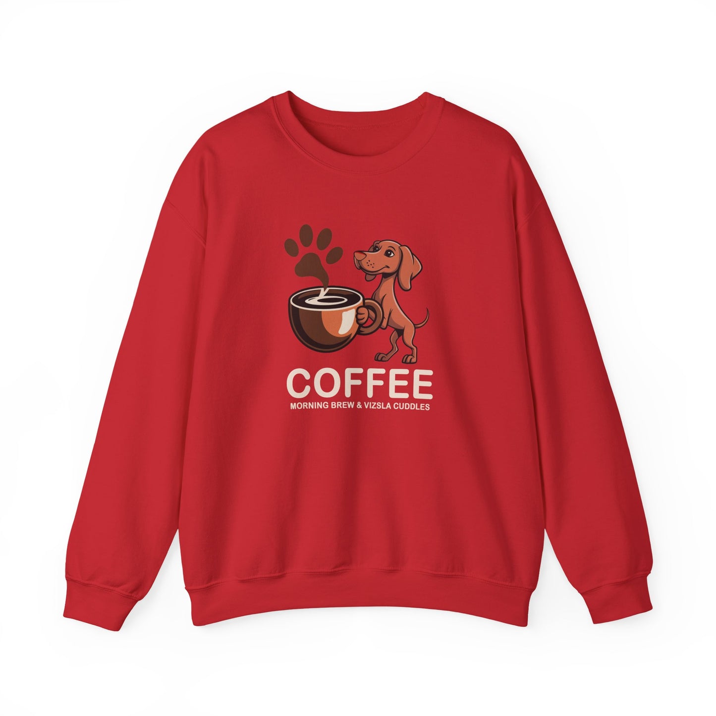 Morning Brew & Vizsla Cuddles Puppy Sweatshirt