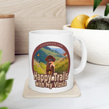 Happy Trails With My Vizsla Dog / New Vizsla Puppy White Glossy mug