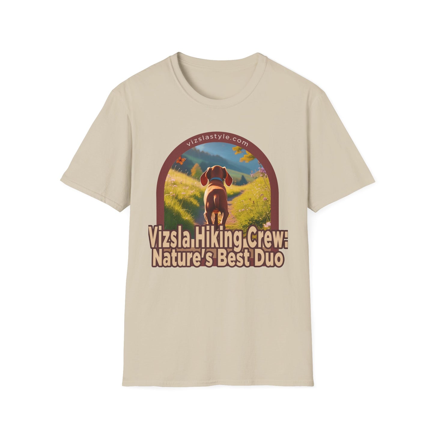 Vizsla Hiking Crew: Nature's Best Duo Puppy t-shirt