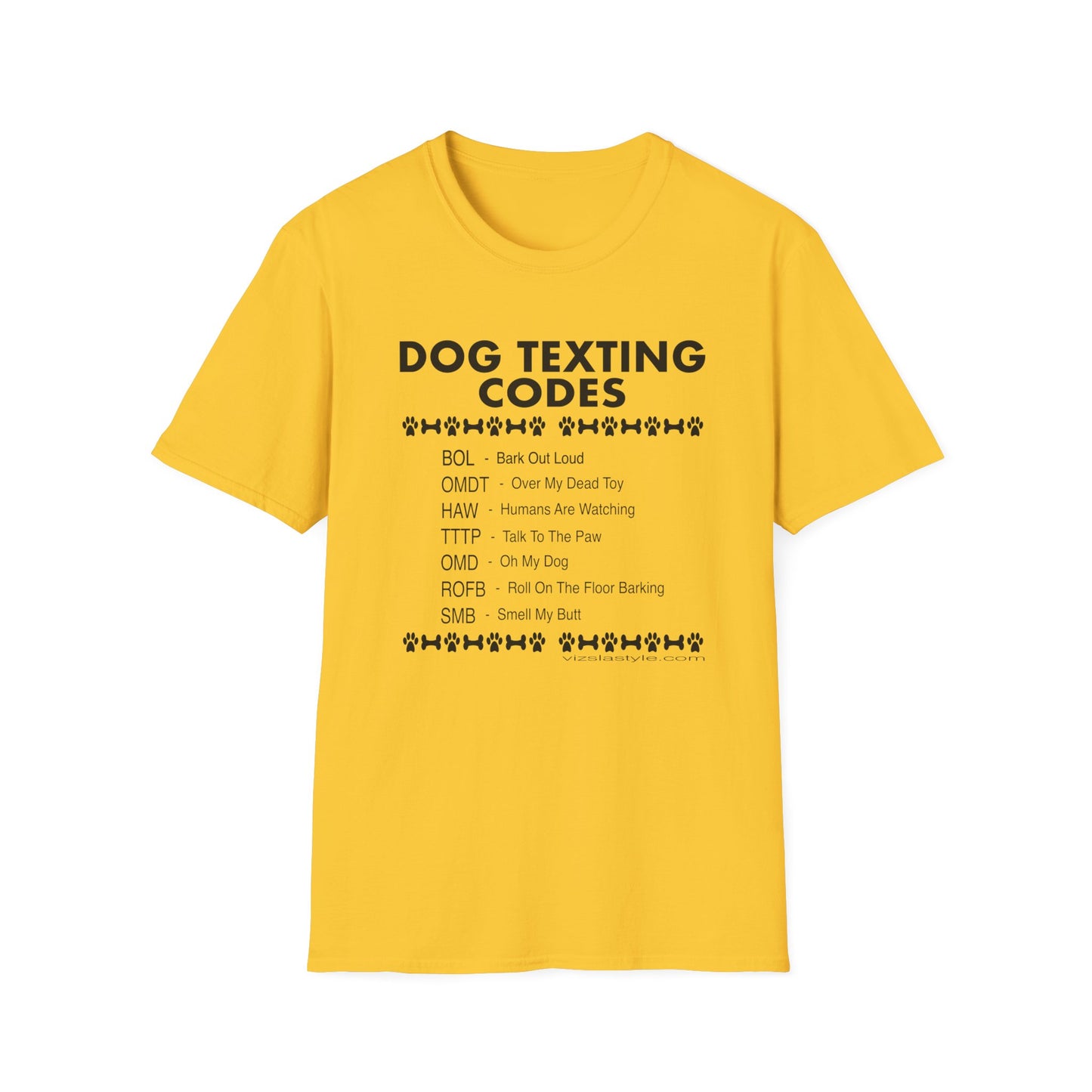 Dog Texting Codes T-Shirt — Funny Dog Lover Tee
