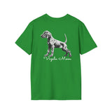 Vizsla Style - Vizsla Mom & Puppy w/ Light Text T-Shirt