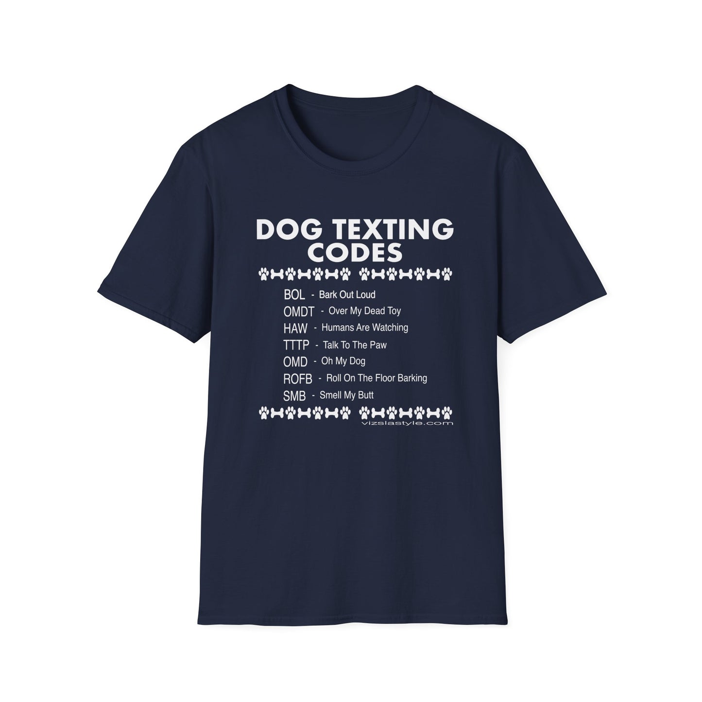 Dog Texting Codes T-Shirt — Funny Dog Lover Tee