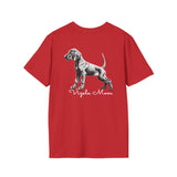 Vizsla Style - Vizsla Mom & Puppy w/ Light Text T-Shirt