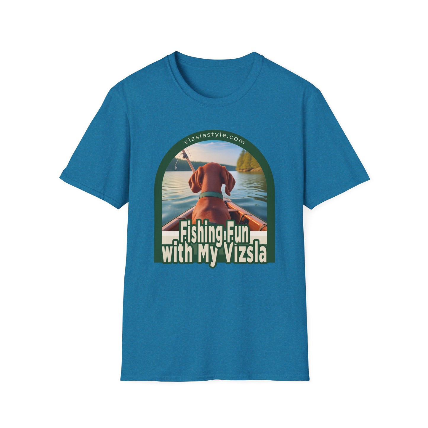 Fishing Fun With My Vizsla! t-shirt