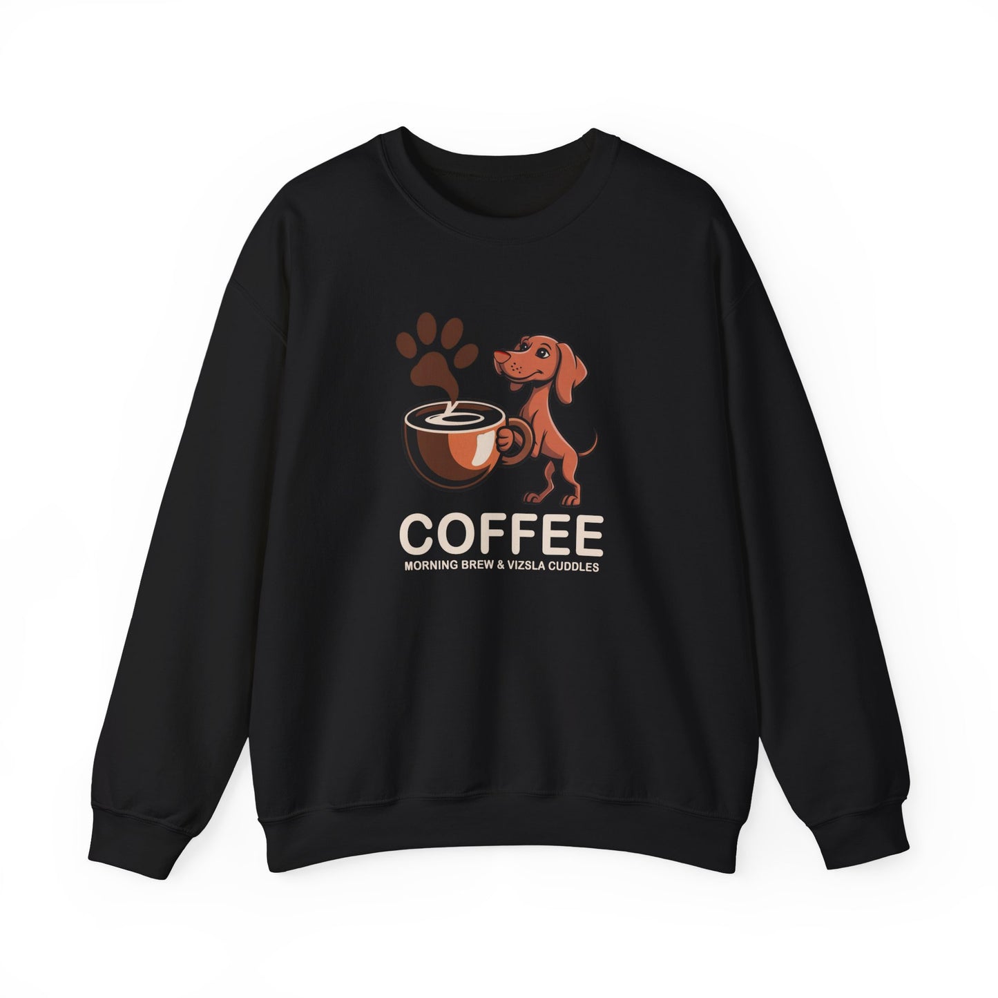 Morning Brew & Vizsla Cuddles Puppy Sweatshirt
