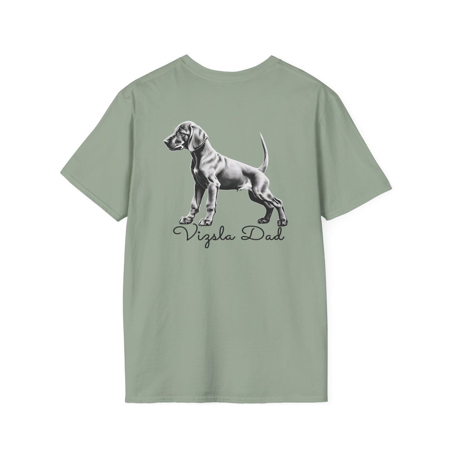 Vizsla Style - Vizsla Dad & Puppy w/ Dark Text T-Shirt