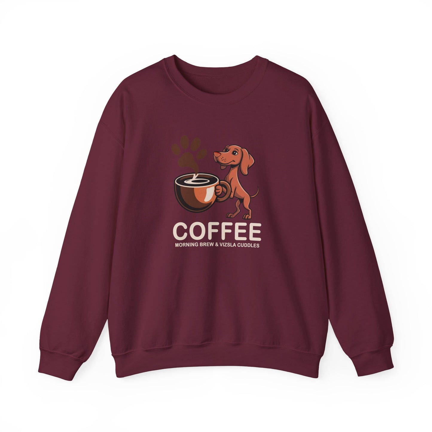 Morning Brew & Vizsla Cuddles Puppy Sweatshirt