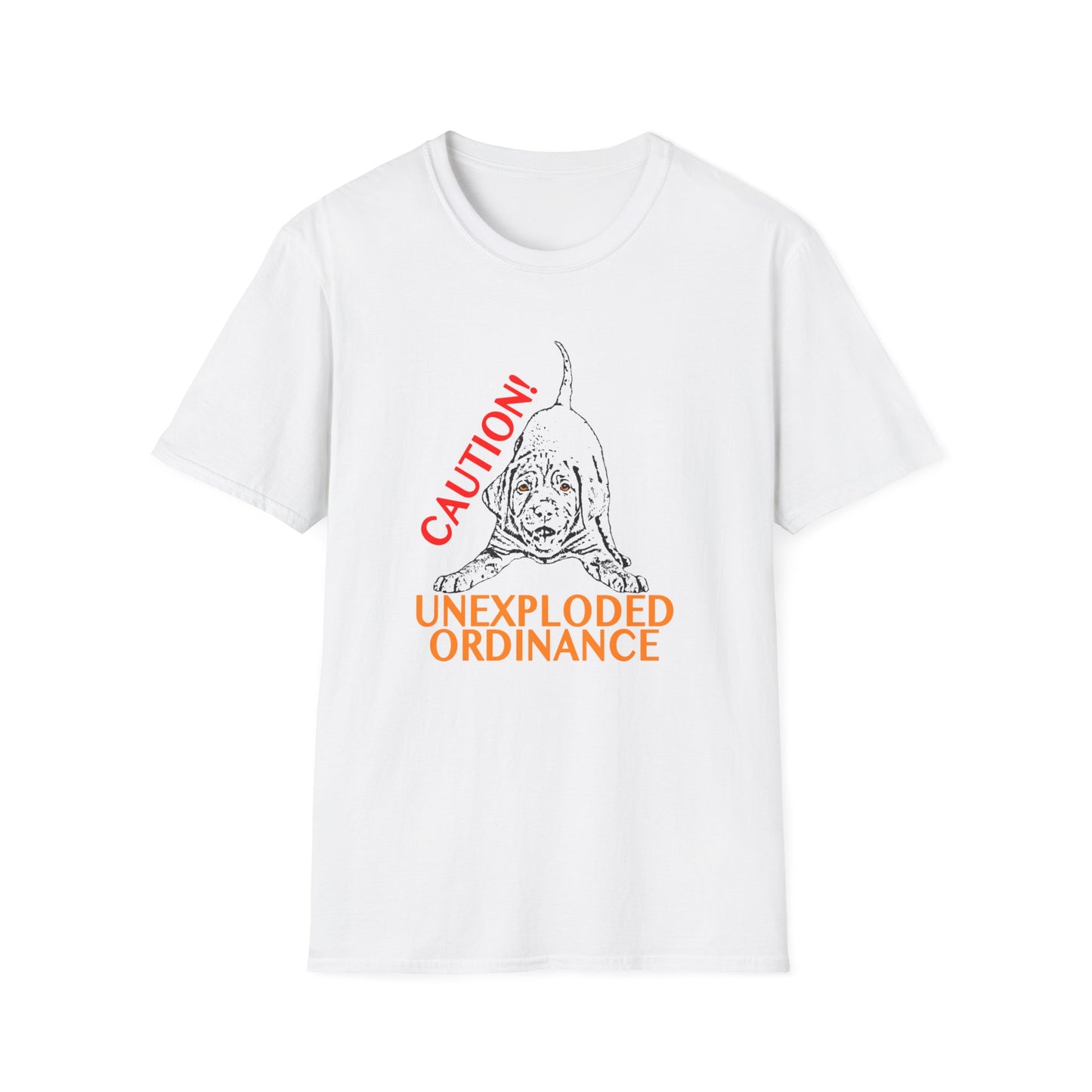 Vizsla Puppy 'Caution! Unexploded Ordinance' T-Shirt