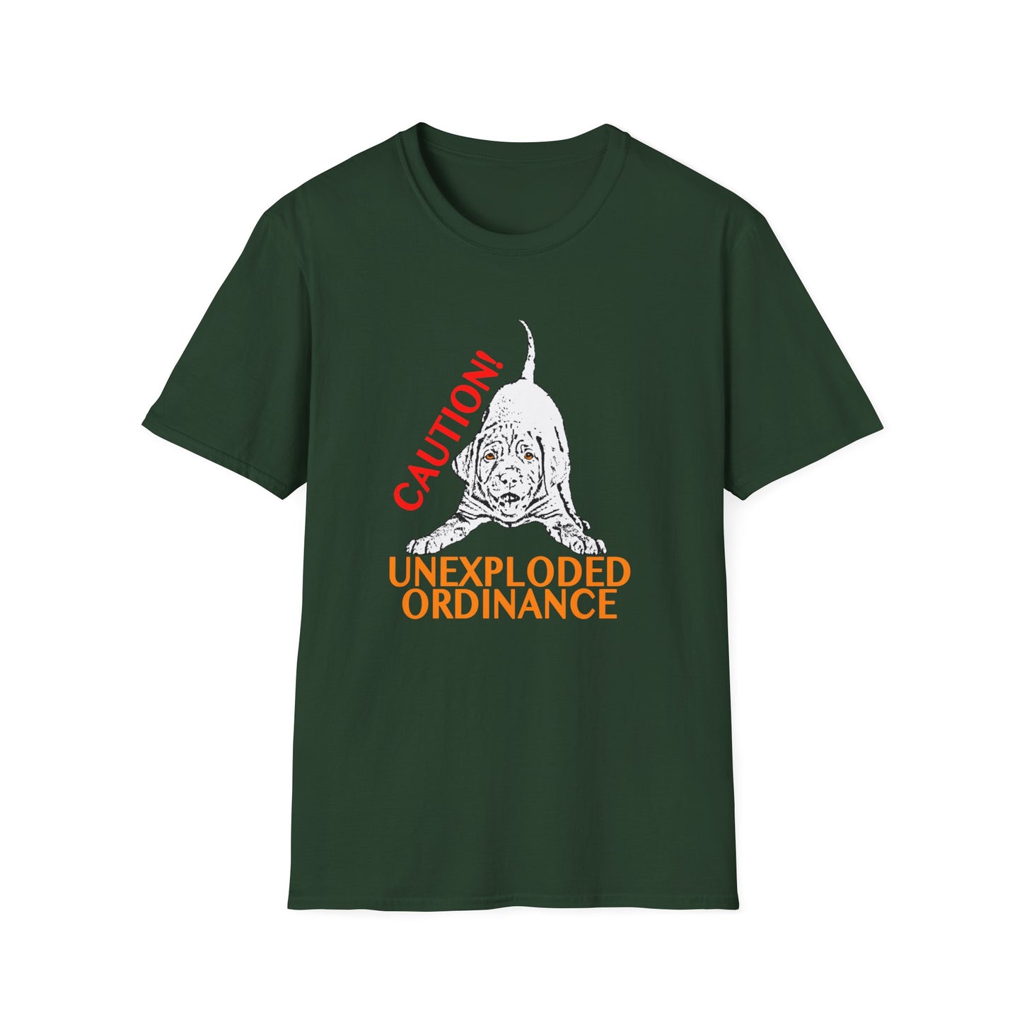 Vizsla Puppy 'Caution! Unexploded Ordinance' T-Shirt