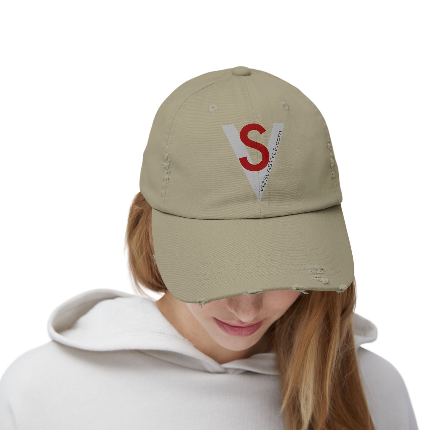 Distressed Logo Cap — VS - VizslaStyle Vintage Monogram Hat