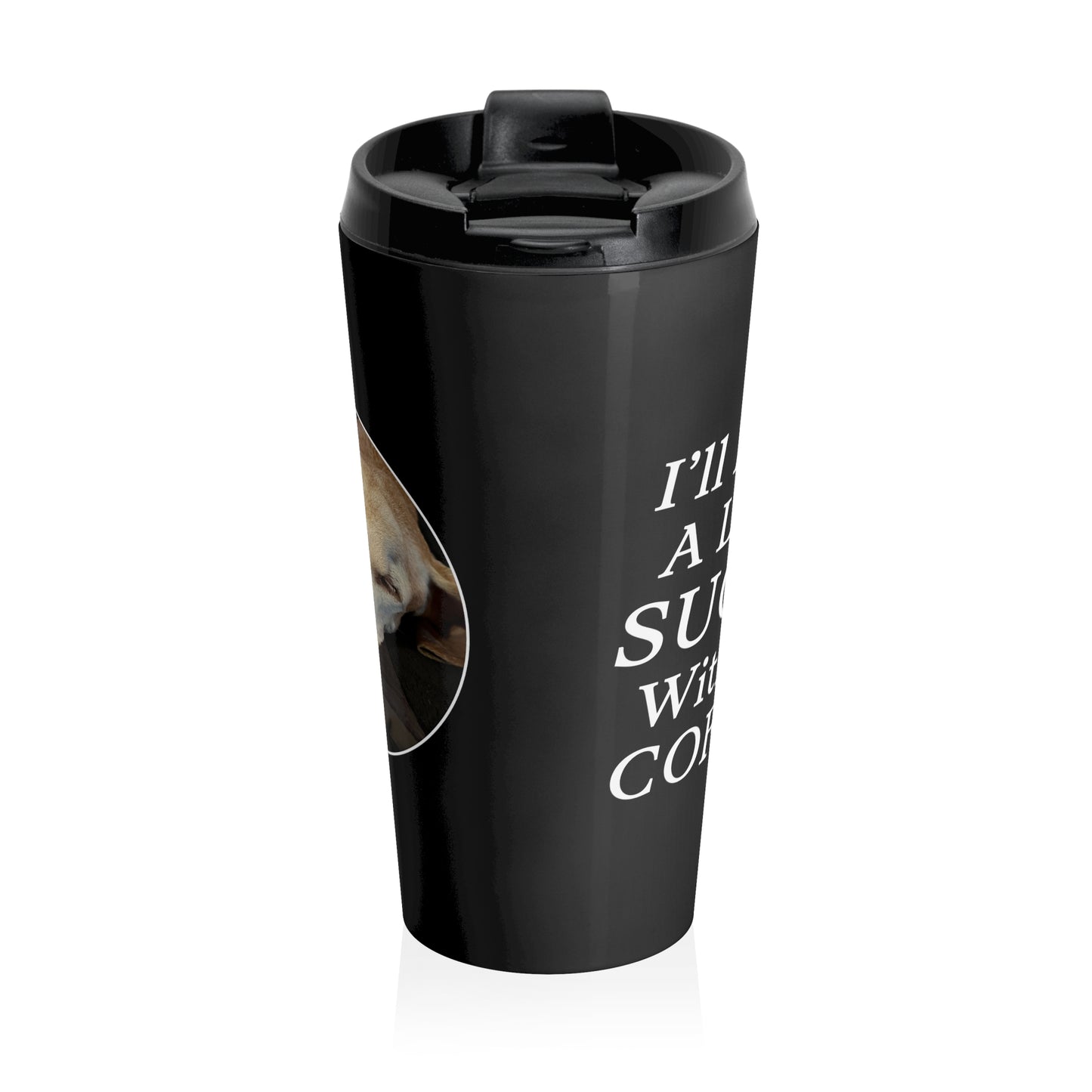 "Little Sugar" Senior Vizsla Travel Mug - The Perfect Companion for Velcro Dog Owners