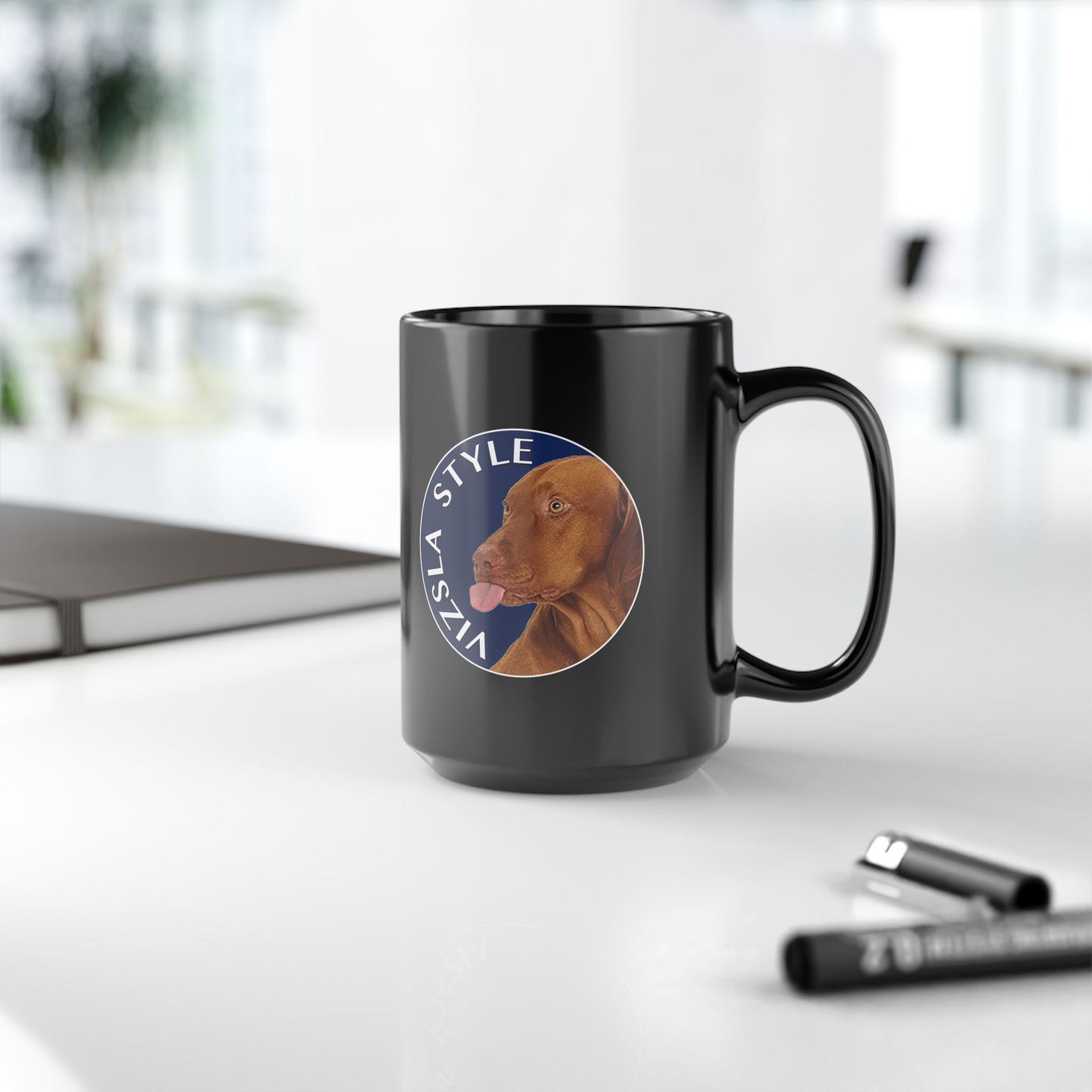Vizsla Mom Mug with Vizsla Style Logo - Perfect Gift for Mother's Day