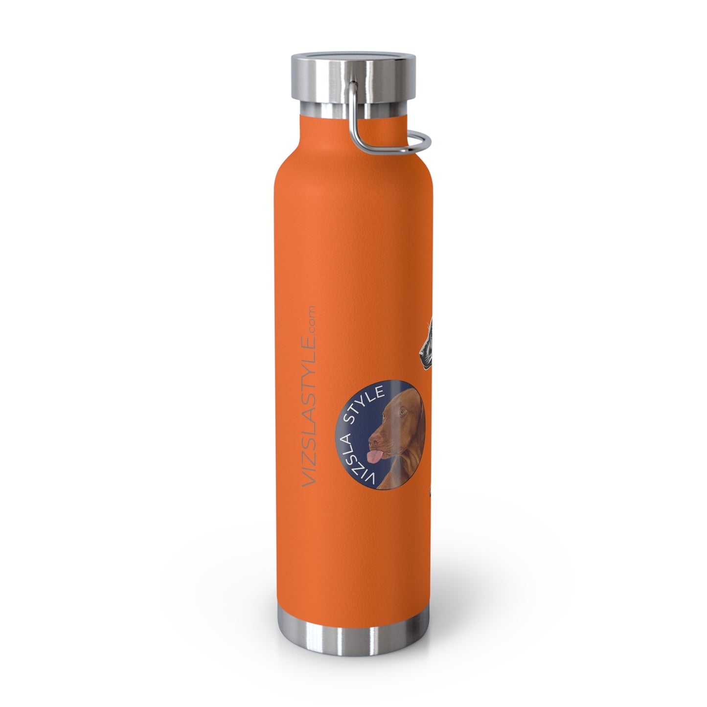 Vizsla Style Puppy w/ Logo - Stylish Copper Insulated Water Bottle