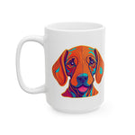 Happy Trails With My Vizsla Dog / New Vizsla Puppy White Glossy mug