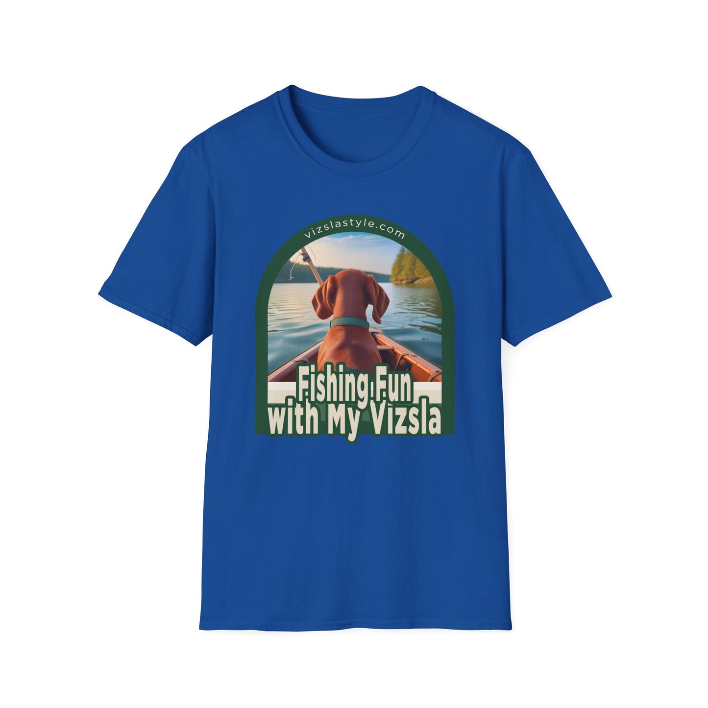 Fishing Fun With My Vizsla! t-shirt
