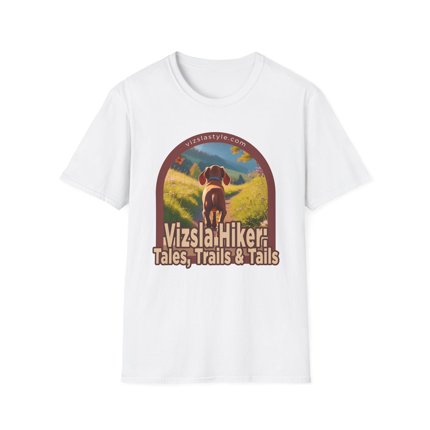 Vizsla Hiker: Tales, Trails & Tails Puppy t-shirt