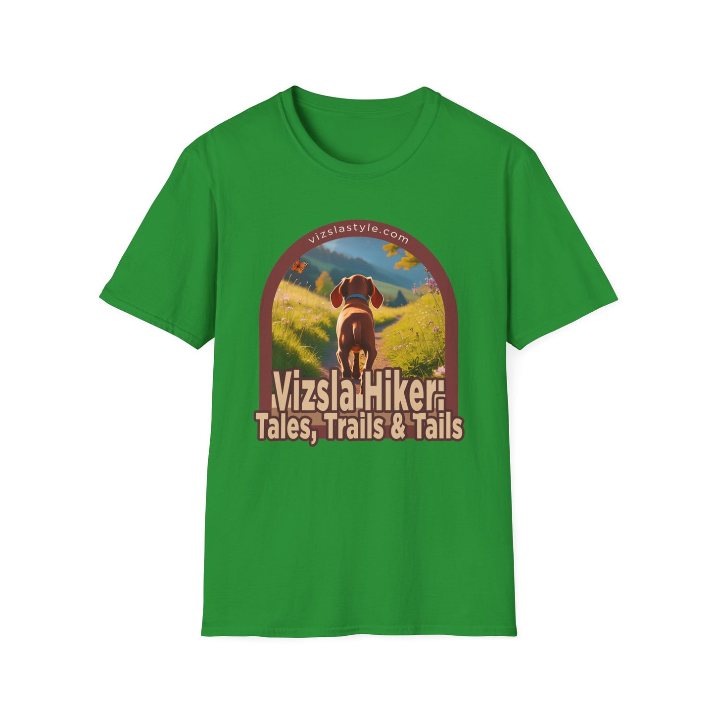 Vizsla Hiker: Tales, Trails & Tails Puppy t-shirt