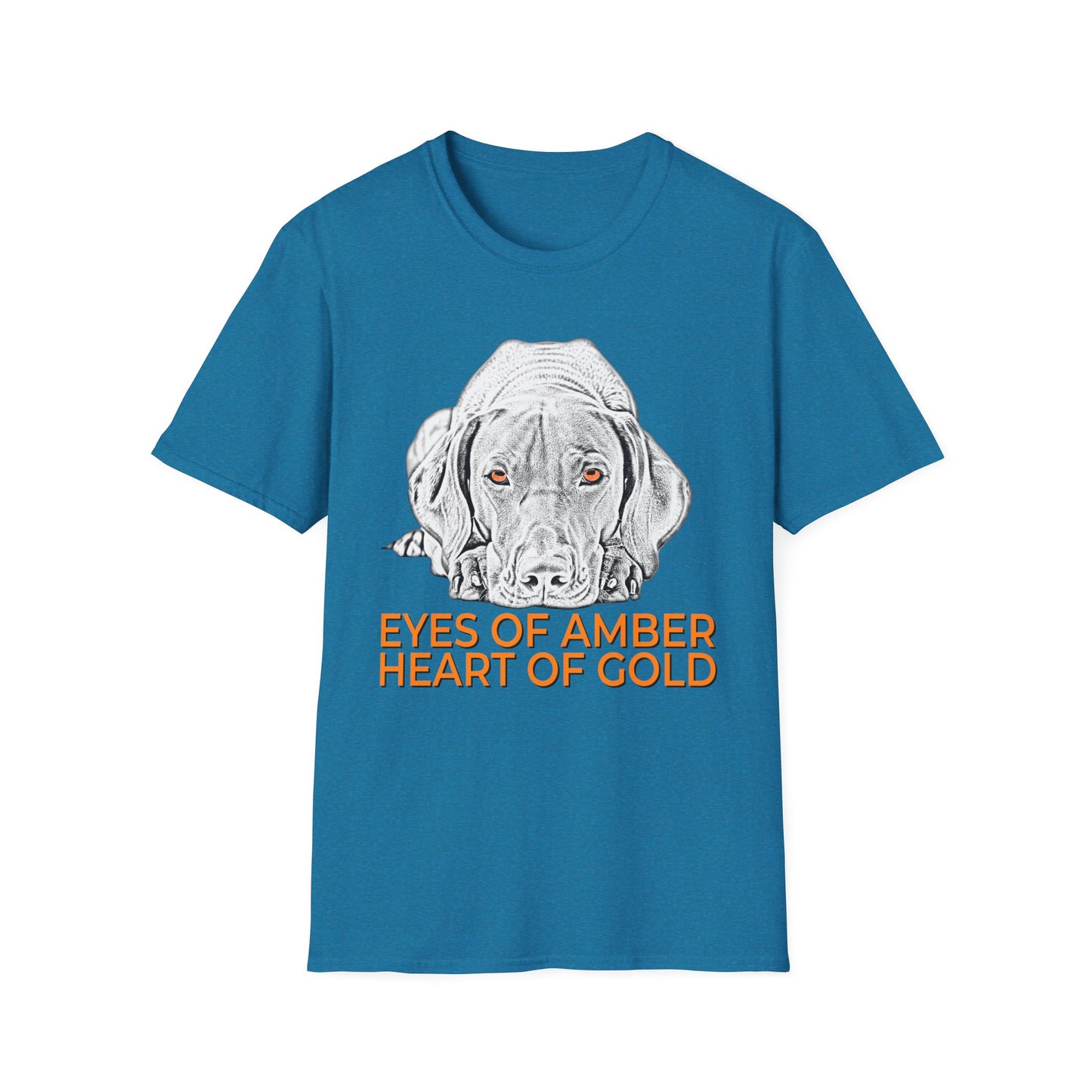 Vizsla T-Shirt — "Eyes of Amber, Heart of Gold" Dog Lover Tee