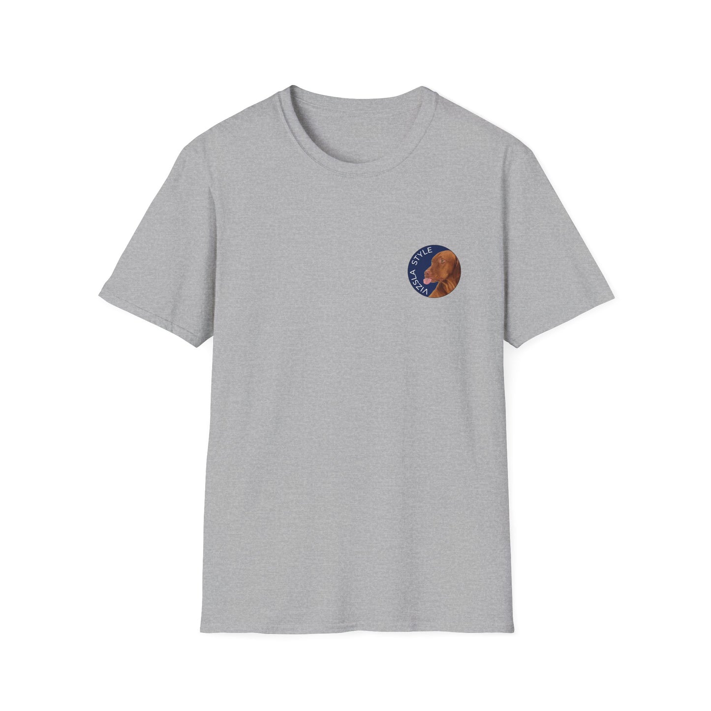 Vizsla Style Puppy w/ Light Text T-Shirt - 2 - Sided