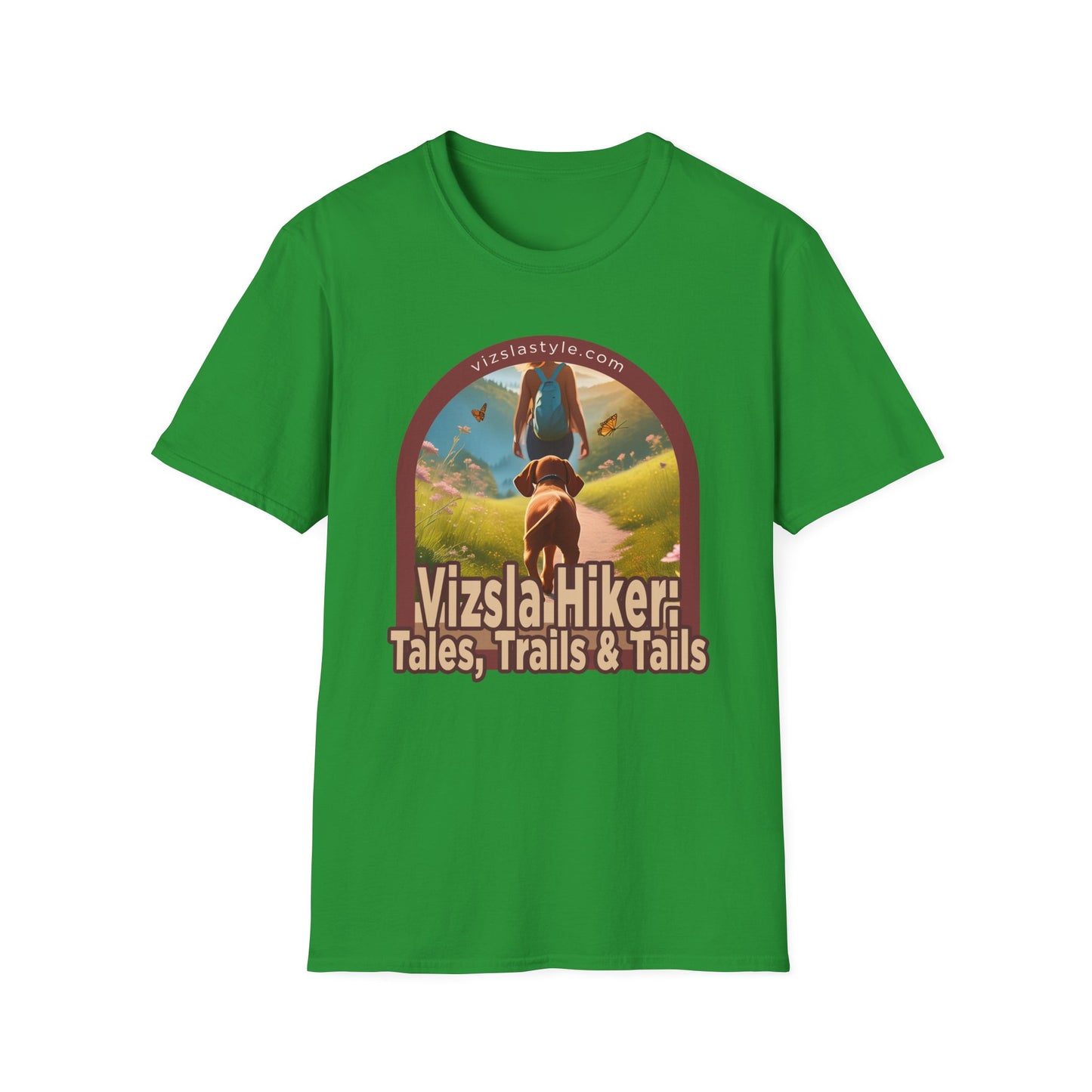 Vizsla Hiker: Tales, Trails & Tails w/ Hiker t-shirt