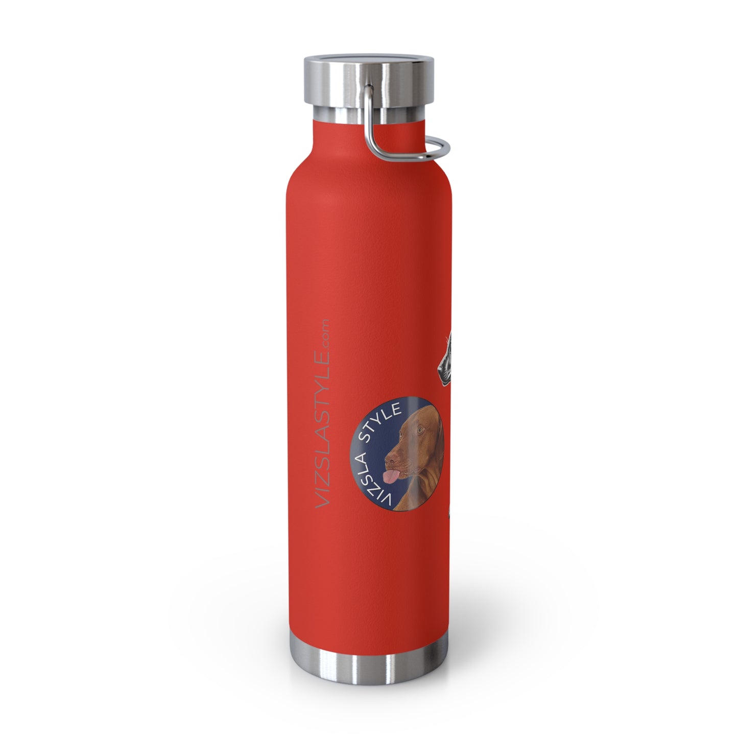 Vizsla Style Puppy w/ Logo - Stylish Copper Insulated Water Bottle