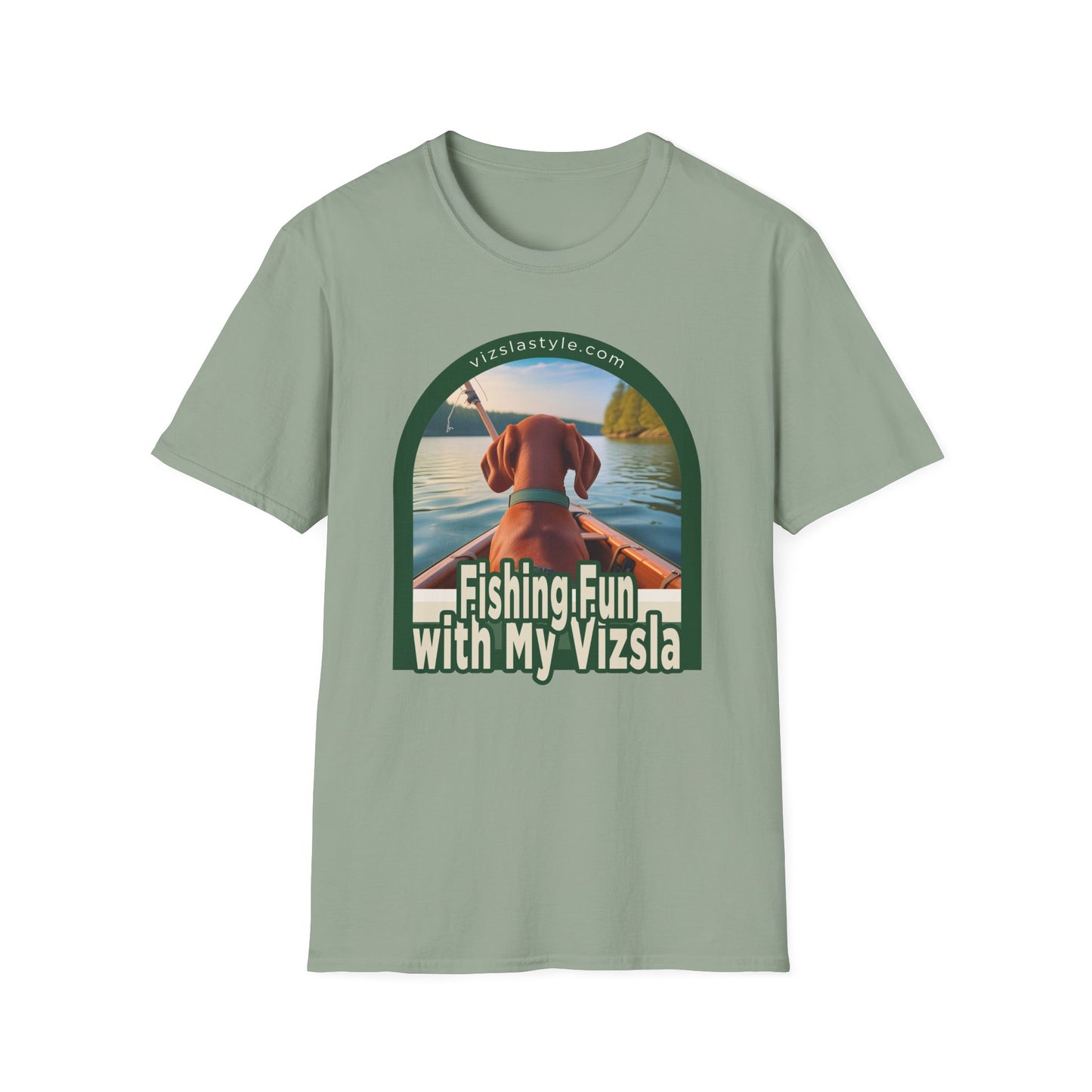 Fishing Fun With My Vizsla! t-shirt