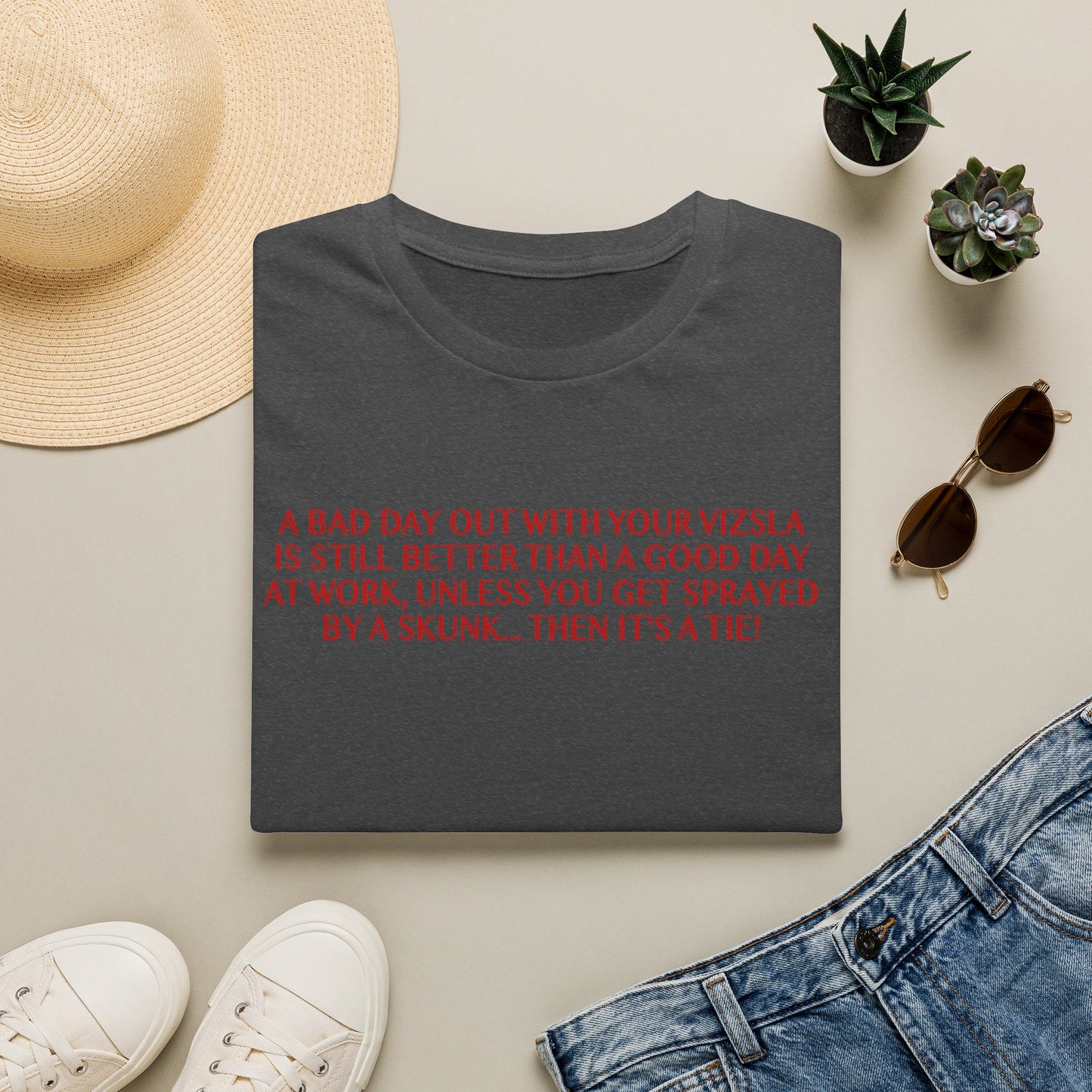 Funny Vizsla T-Shirt - A Bad Day Out Design