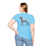Vizsla Style - Vizsla Mom & Puppy w/ Dark Text T-Shirt