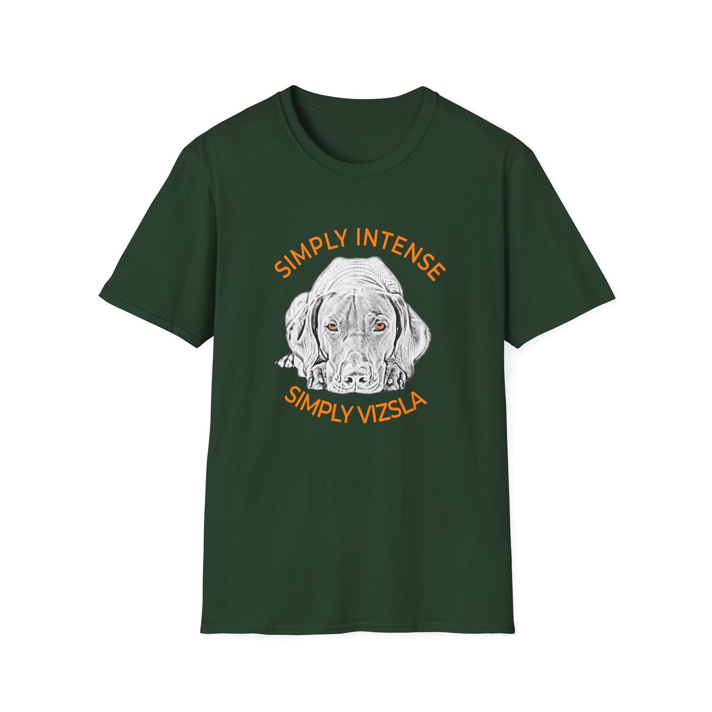 Simply Intense Vizsla T-Shirt — Vizsla Dog Portrait Tee