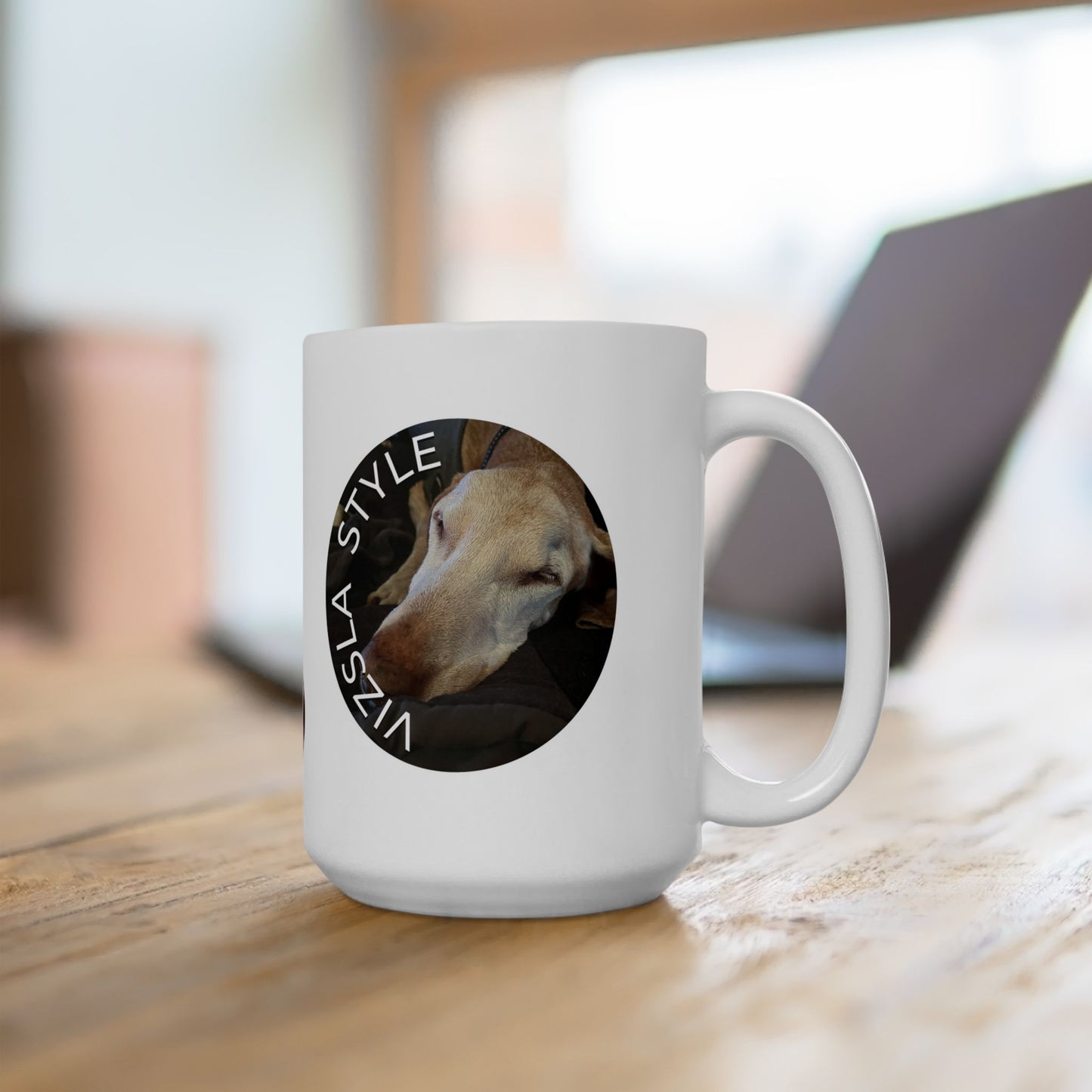 Sugar Faced Vizsla Lover's Ceramic Mug