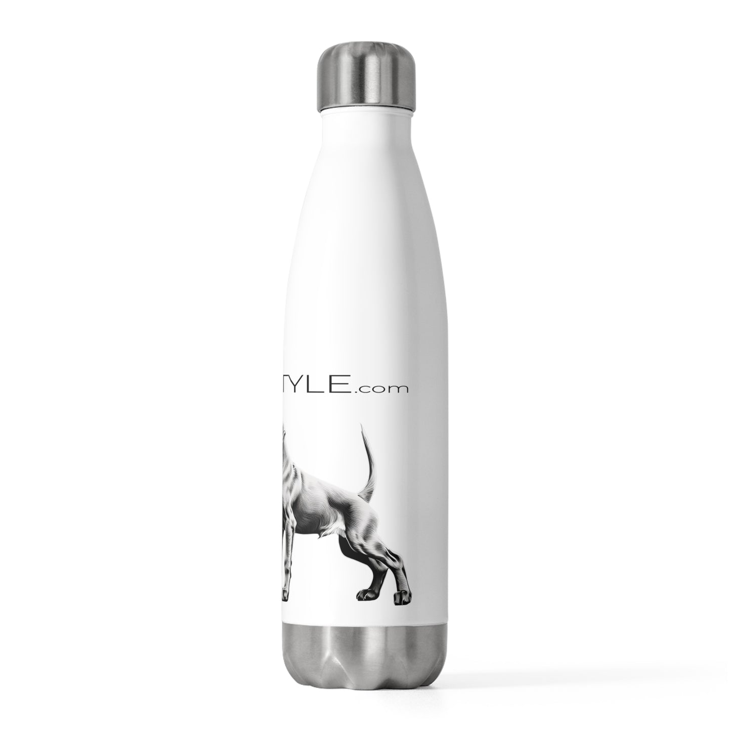 Vizsla Style Puppy w/ Logo - Dog Lover's 20oz Insulated Water Bottle