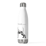 Vizsla Style Puppy w/ Logo - Dog Lover's 20oz Insulated Water Bottle - Cute Pet Gift, Stainless Steel Flask, Hydro Flask, Dog Parent Mug, Custom Water Container