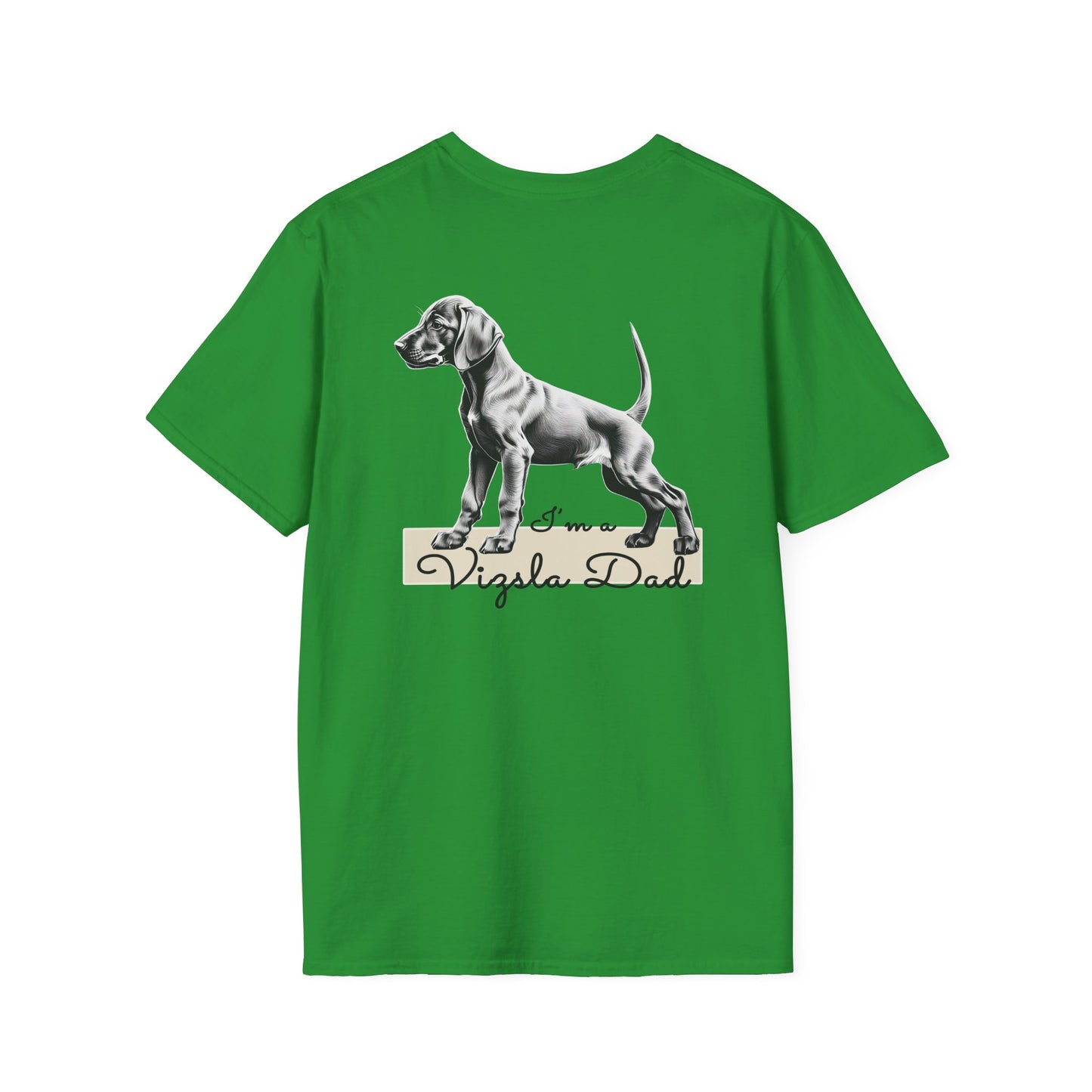 Vizsla Style - Vizsla Dad & Puppy w/ Dark Text T-Shirt