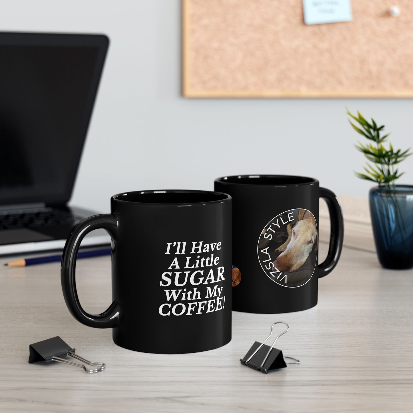 Custom Sugar Faced Vizsla Mug