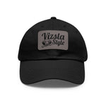 Vizsla Style Leather Patch Dad Hat, Custom Dog Hat, Pet Lover Gift, Outdoor Cap, Adjustable Baseball Hat, Unique Father's Day Gift, Mom Hat