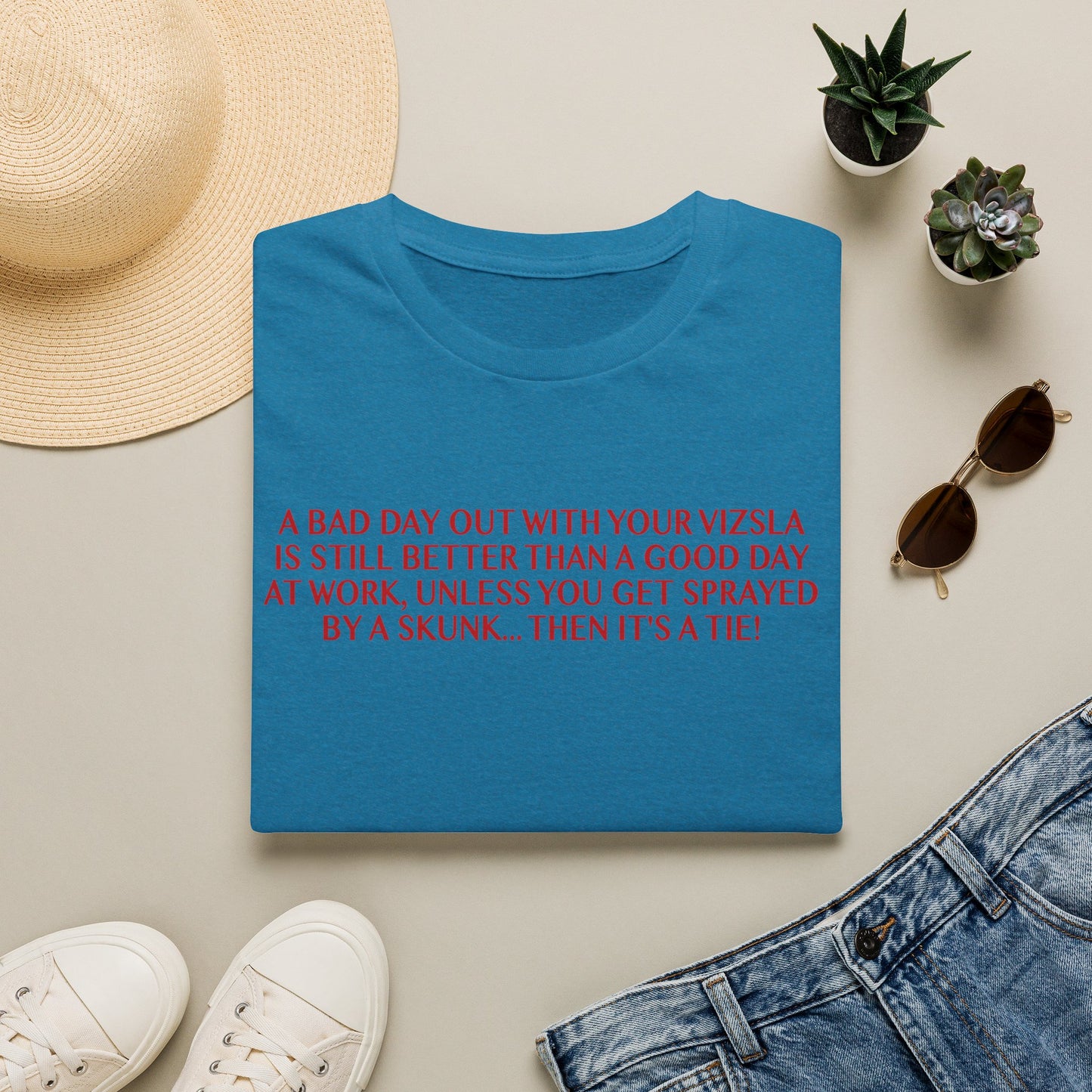 Funny Vizsla T-Shirt - A Bad Day Out Design
