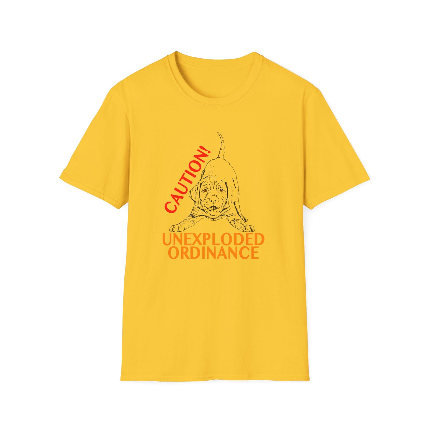 Vizsla Puppy 'Caution! Unexploded Ordinance' T-Shirt