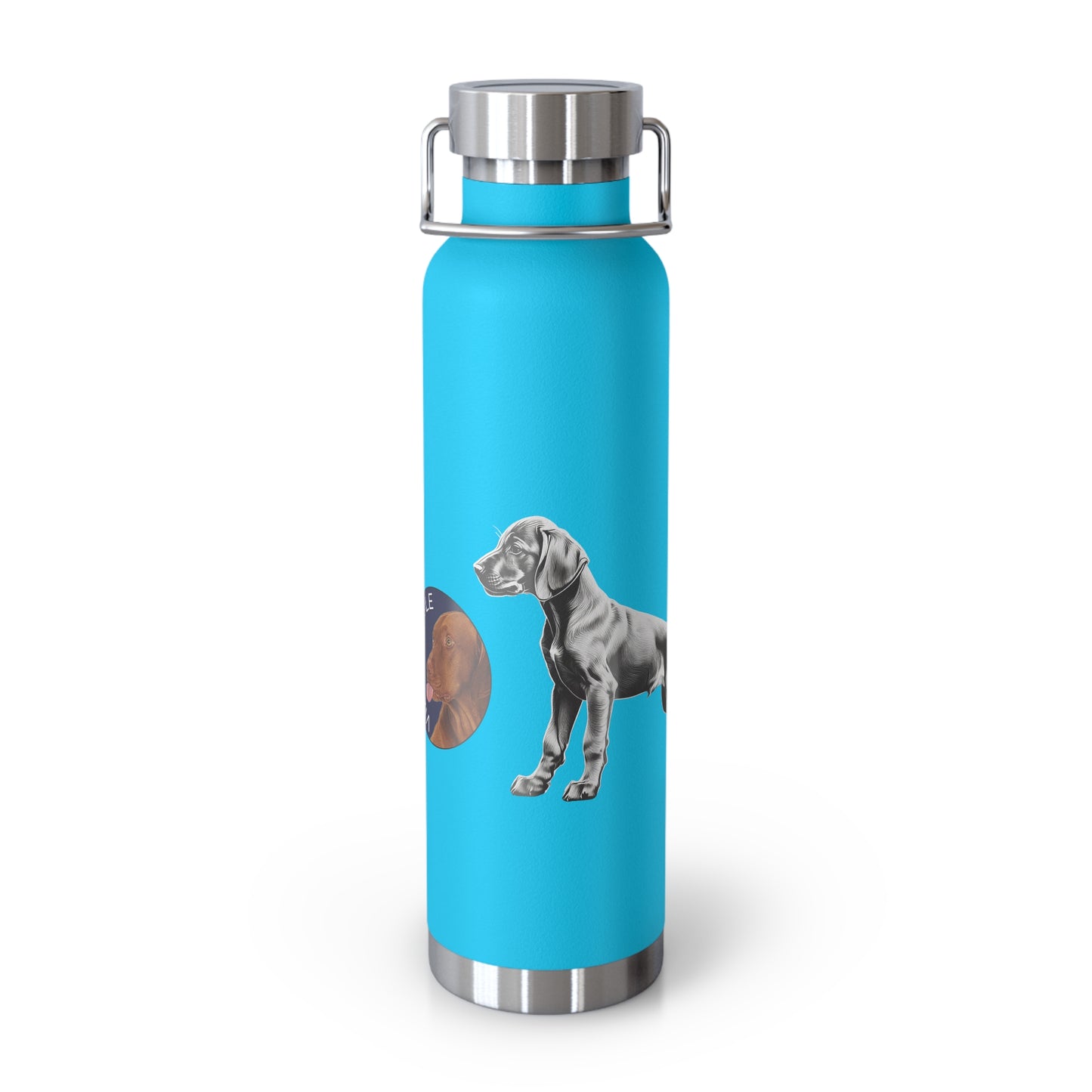 Vizsla Style Puppy w/ Logo - Stylish Copper Insulated Water Bottle