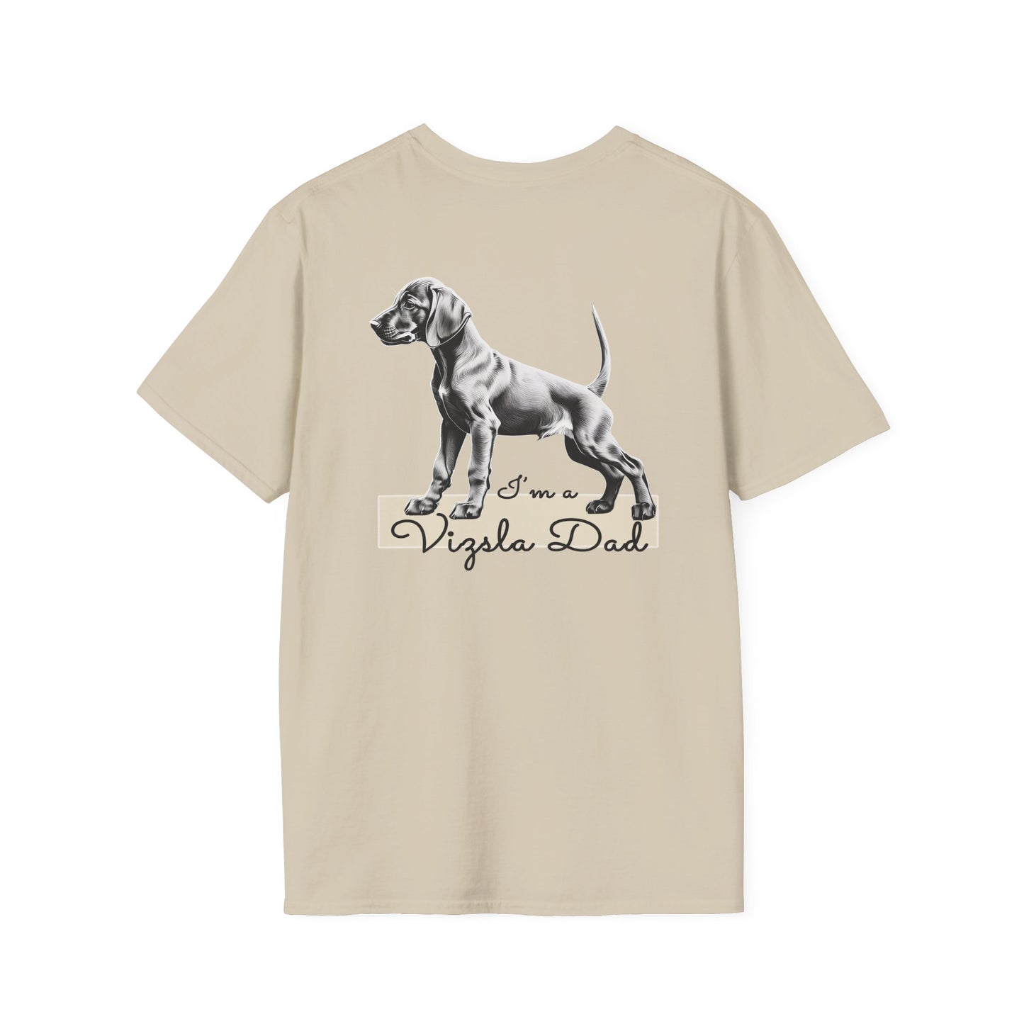 Vizsla Style - Vizsla Dad & Puppy w/ Dark Text T-Shirt