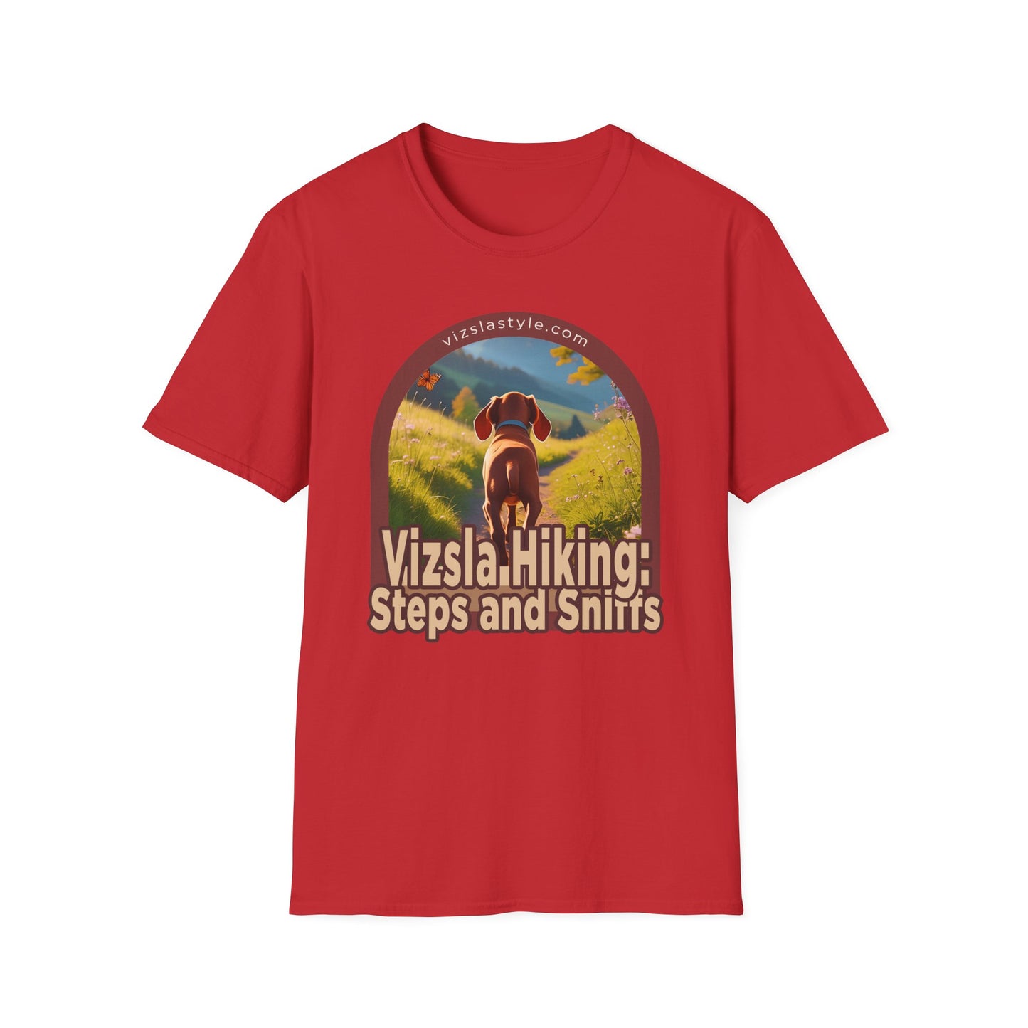 Vizsla Hiking: Steps And Sniffs Puppy t-shirt
