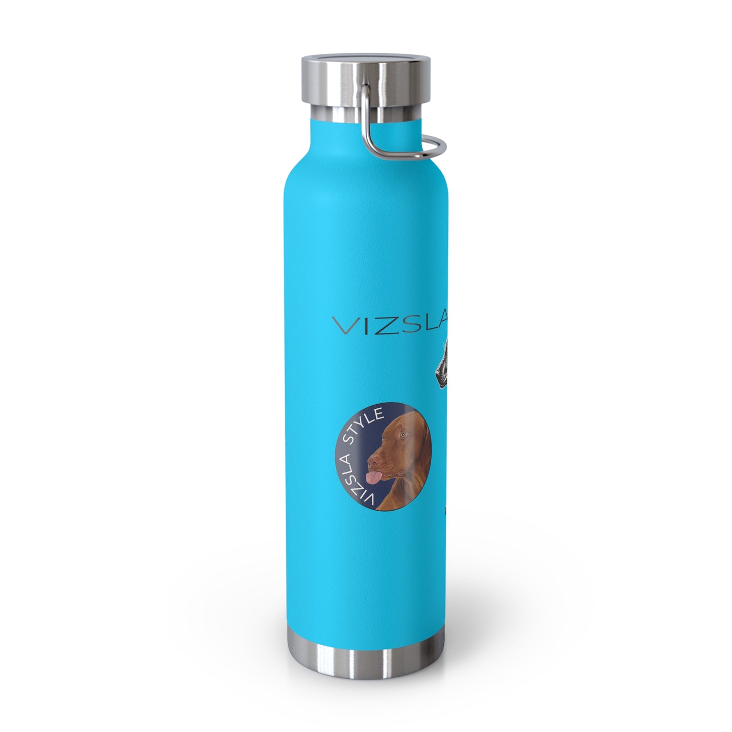 Vizsla Style Puppy w/ Logo - Stylish Copper Insulated Water Bottle