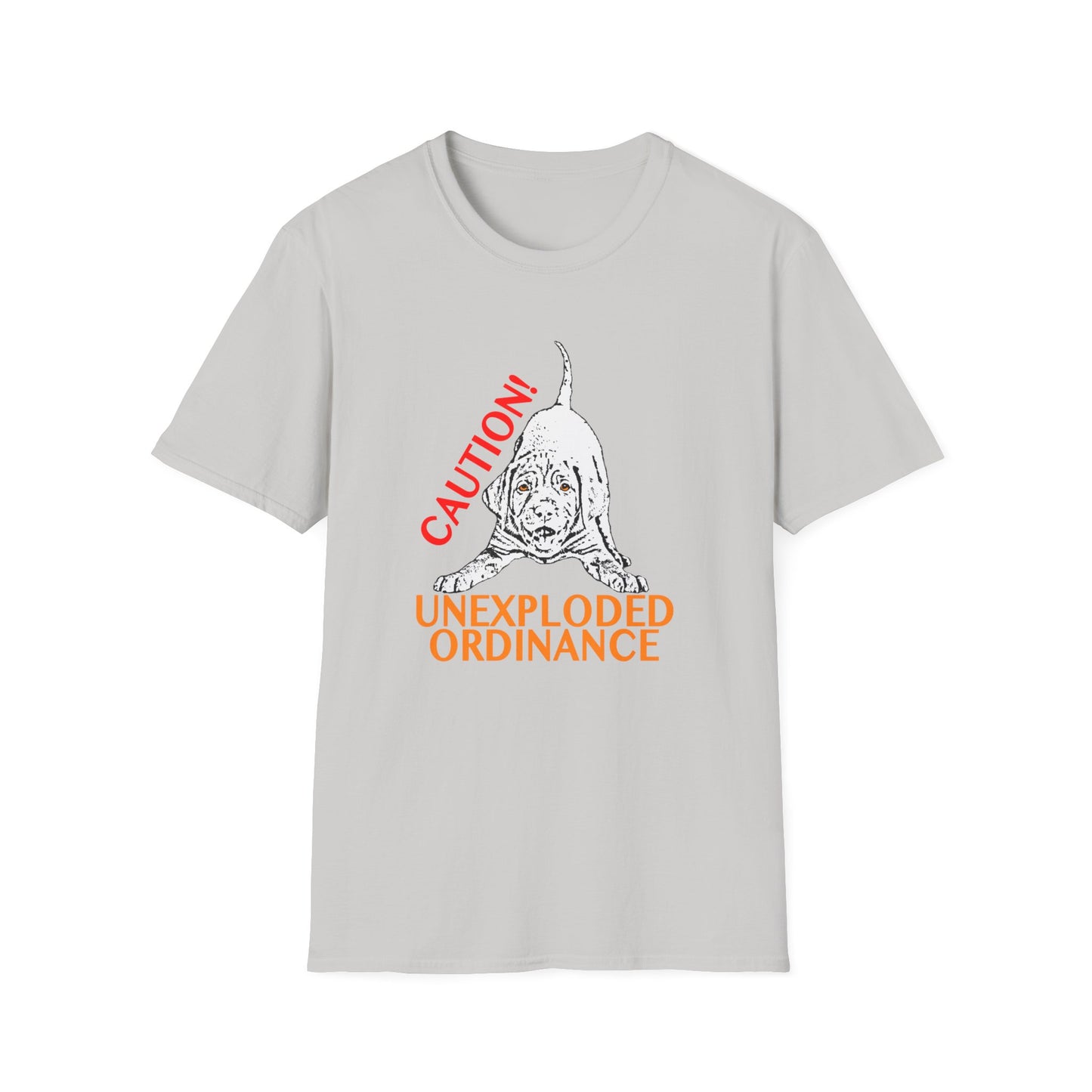 Vizsla Puppy 'Caution! Unexploded Ordinance' T-Shirt