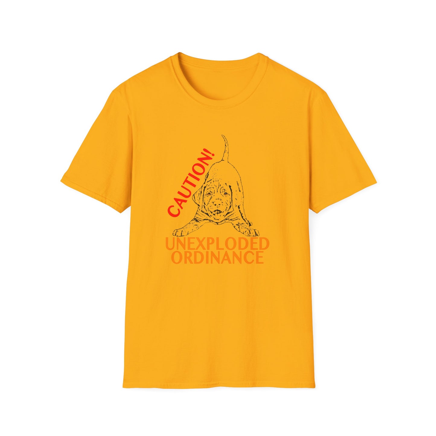 Vizsla Puppy 'Caution! Unexploded Ordinance' T-Shirt
