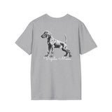 Vizsla Style - Vizsla Mom & Puppy w/ Light Text T-Shirt