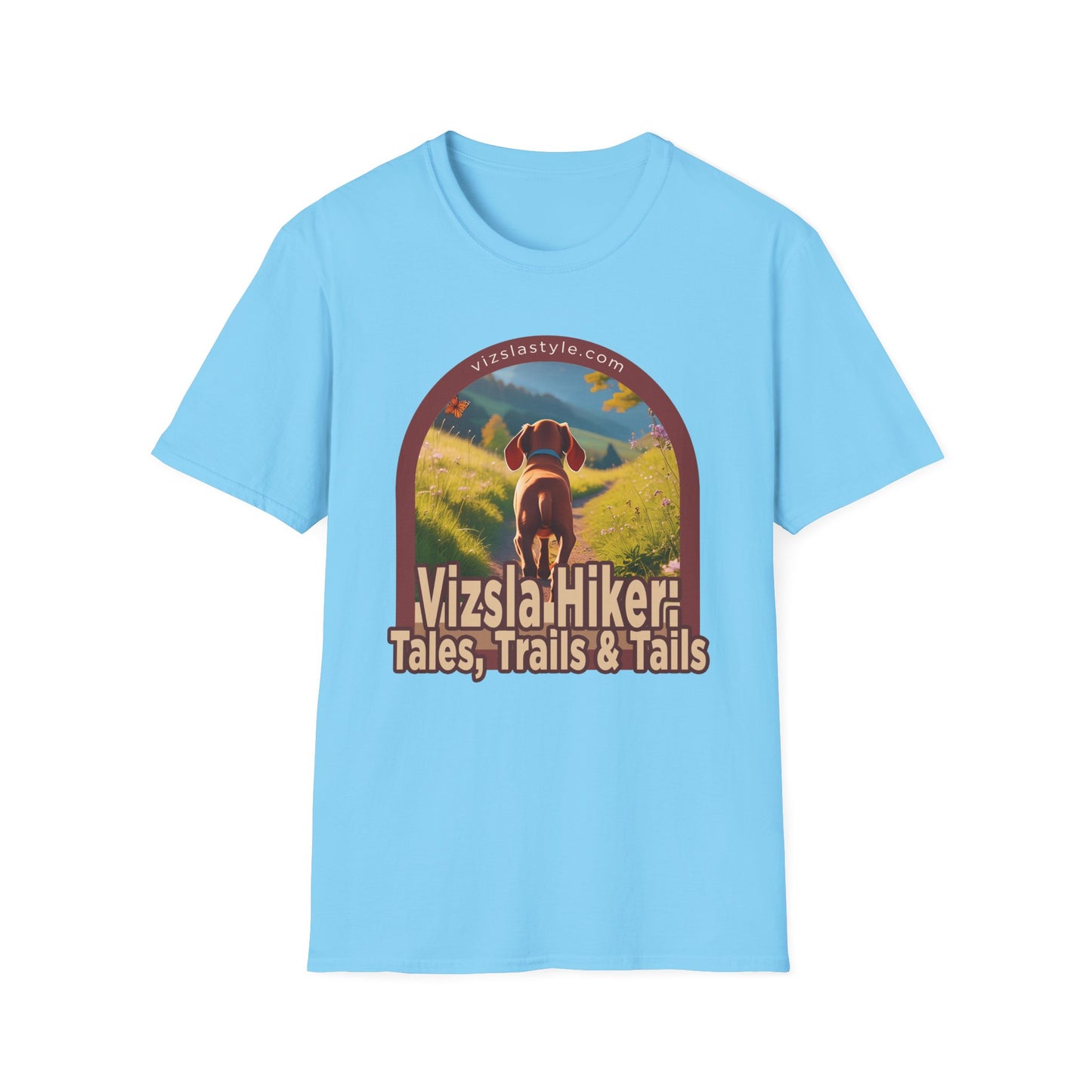 Vizsla Hiker: Tales, Trails & Tails Puppy t-shirt