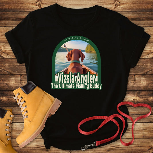 Vizsla Angler, The Ultimate Fishing Buddy! t-shirt